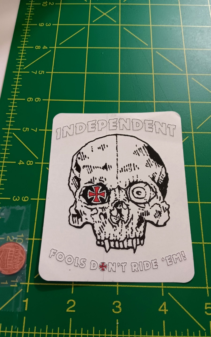 Independent Fools Don't Ride Em Vintage Old Stock Original Sticker Decal Independent Fools Don't Ride Em Vintage Old Stock Original Sticker Decal