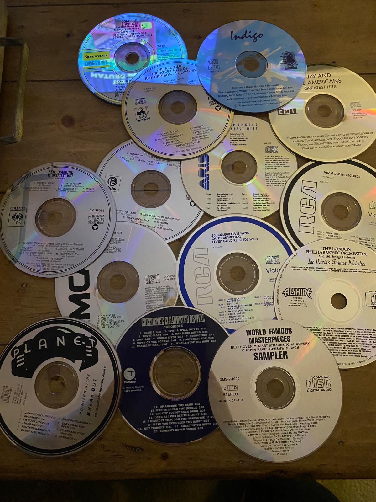 Vintage 14 CD lot - no jewel cases 