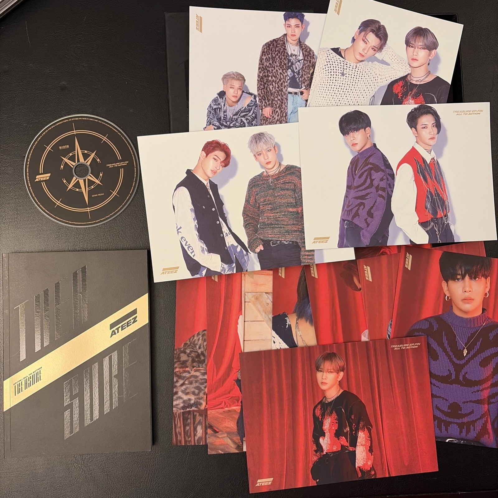 Ateez – Treasure EP Album w/ Photobook Photo/Postcards K-Pop CD