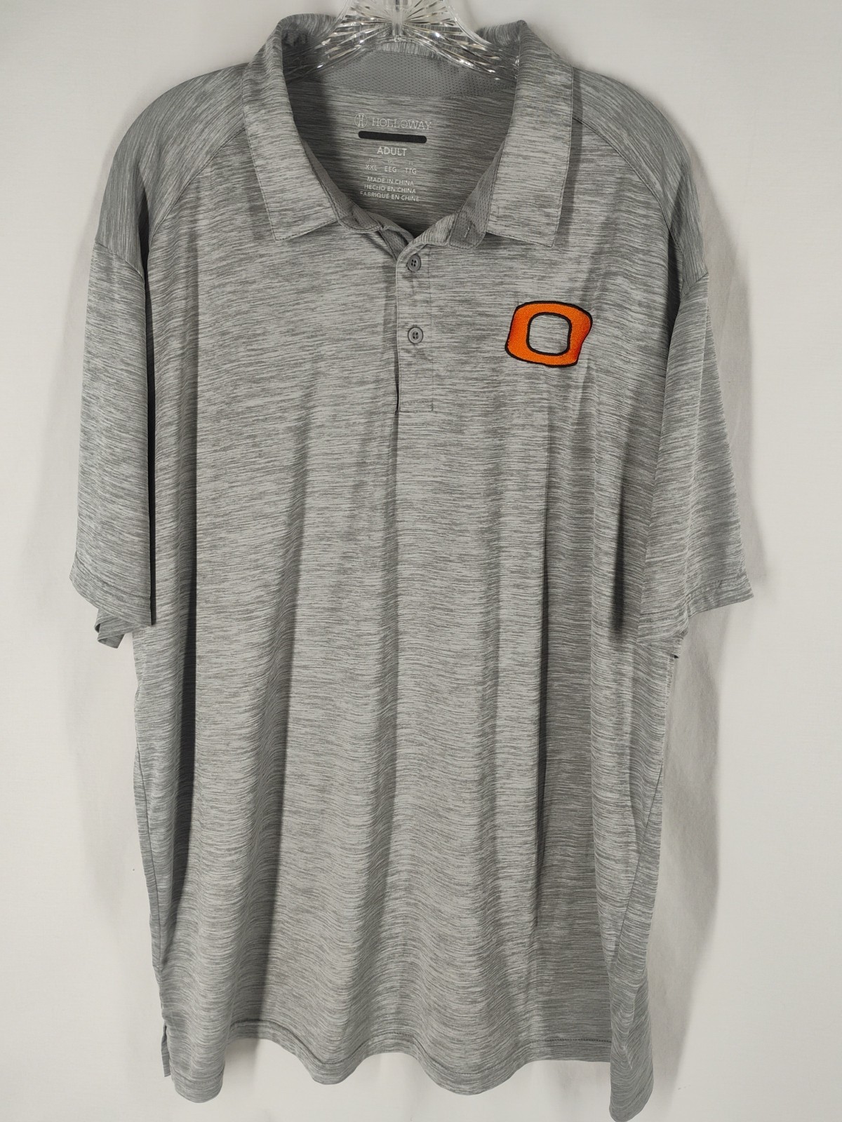 Holloway Oklahoma State University OSU Mens XXL Polo Shirt Gray