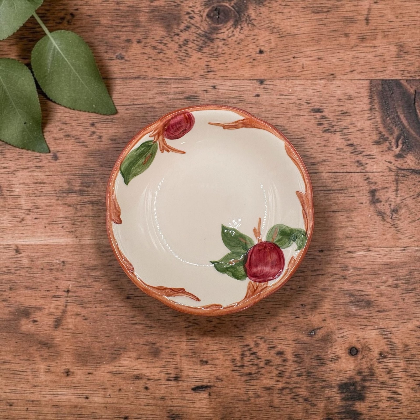 Franciscan Desert Apple Fruit Bowl Small Ceramic Dish Franciscan Desert Apple Fruit Bowl Small Ceramic Dish