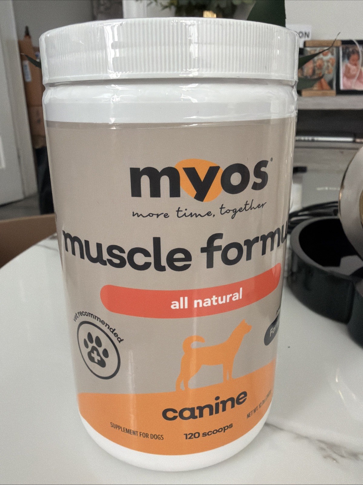 MYOS Canine Muscle Formula - All-Natural Muscle Building Supplement - Exp:03/29