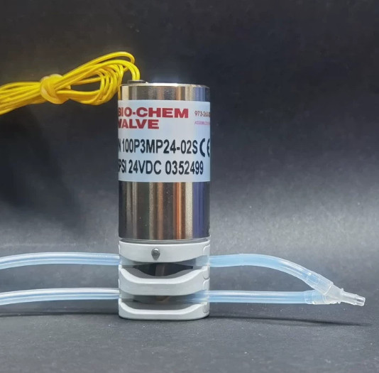 1Pcs For BIO-CHEM VALVE electromagnetic pinch valve 100P3MP24-02S 24VDC