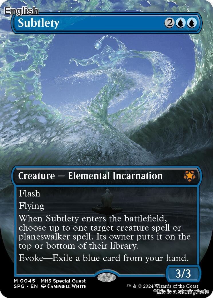 Magic Subtlety (Borderless) 45 Mythic Special Guests NM