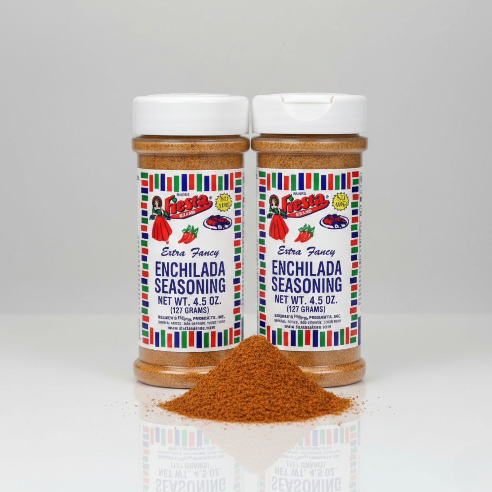 2 PACK Bolner\'s Fiesta Enchilada Seasoning 4.5 oz Bottles Authentic Texas Mix