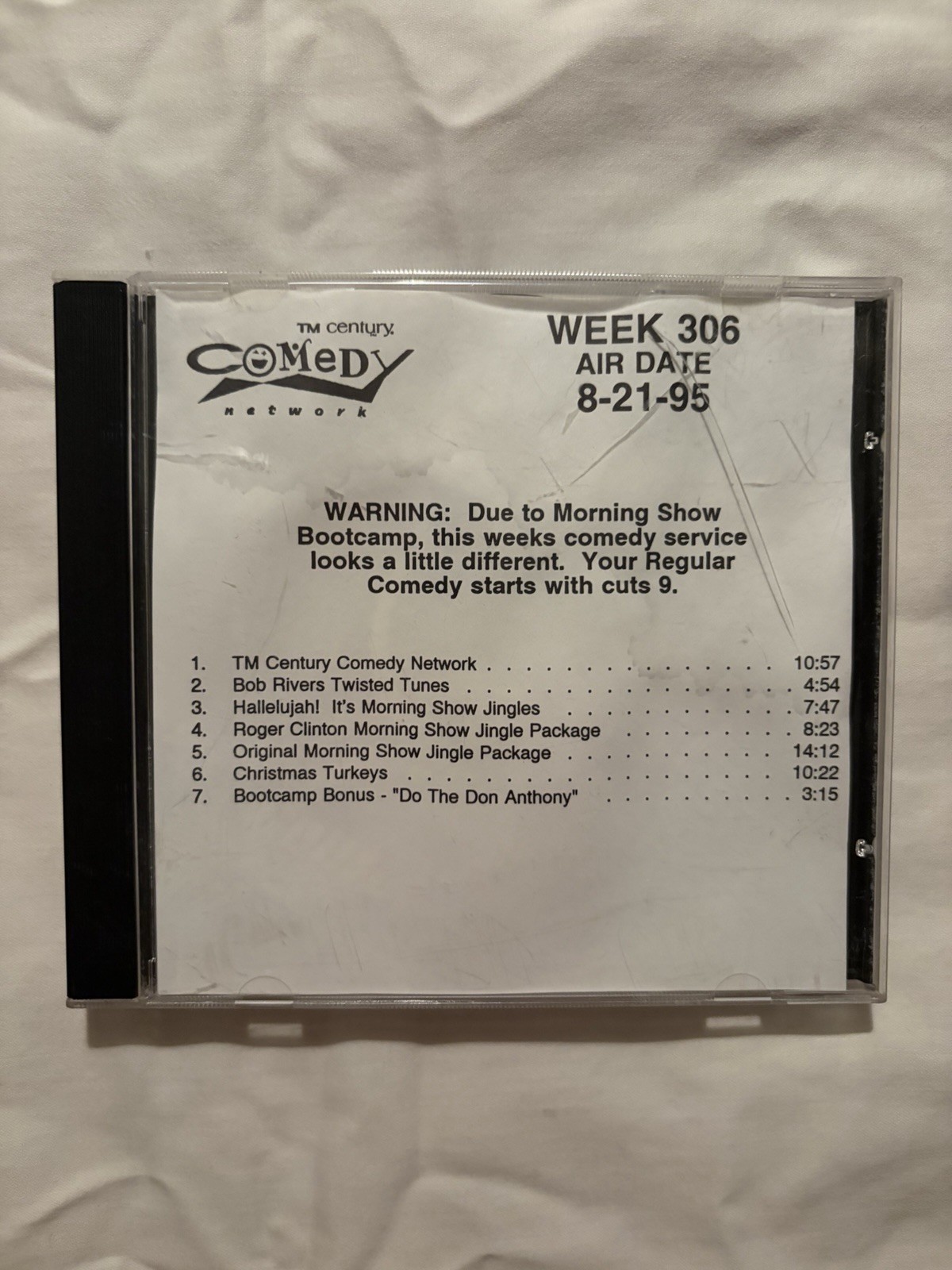 TM Century Comedy Network CD Week 306 8-21-95 Bob Rivers Radio Promo Syndicated