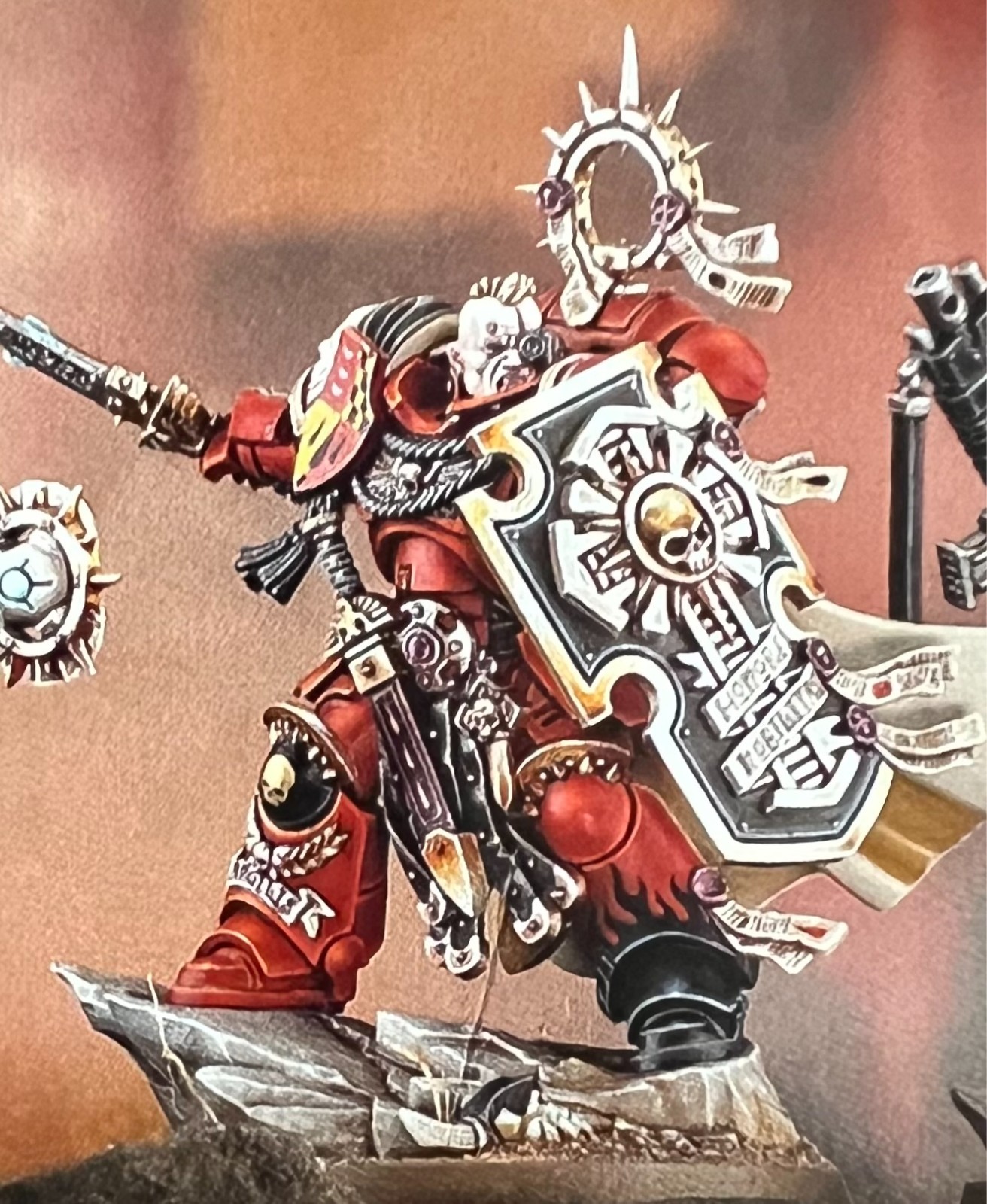 Warhammer 40,000 Armageddon Space Marine Captain with Relic Shield