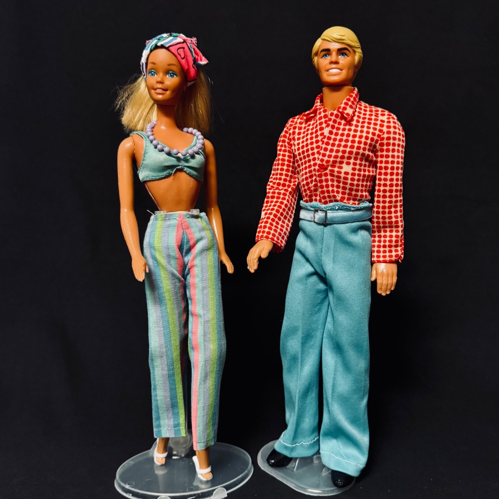 VINTAGE 1978 SUN LOVIN MALIBU BARBIE 1067 &KEN 1088 LOT IN VINTAGE OUTFIT MATTEL VINTAGE 1978 SUN LOVIN MALIBU BARBIE 1067 &KEN 1088 LOT IN VINTAGE OUTFIT MATTEL