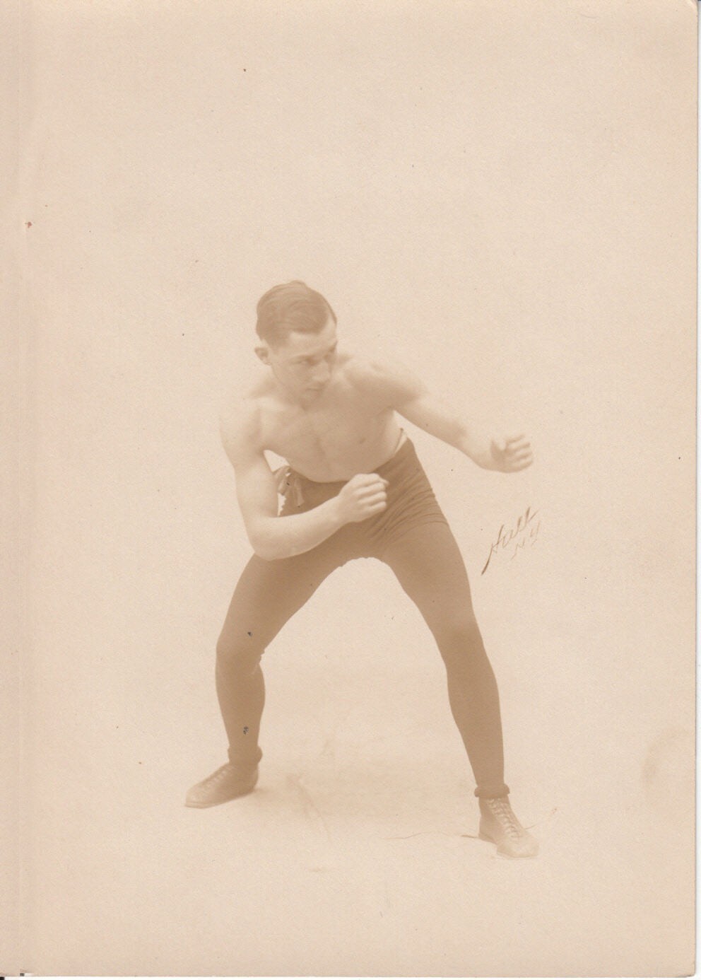 1915 Very Early 5 x 7 Publicity Photo of Benny Leonard by Hall