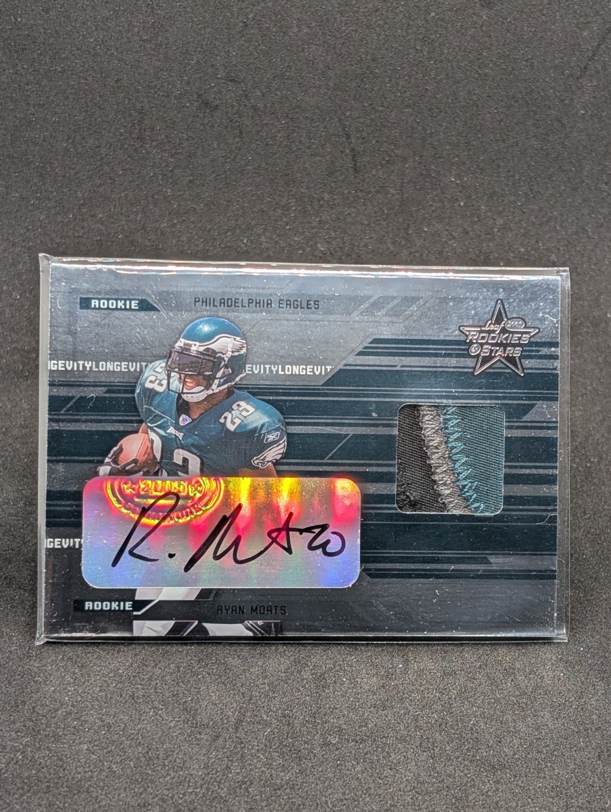 2005 Leaf Rookies and Stars RYAN MOATS Longevity RPA AUTO #274 SN #/10 RARE