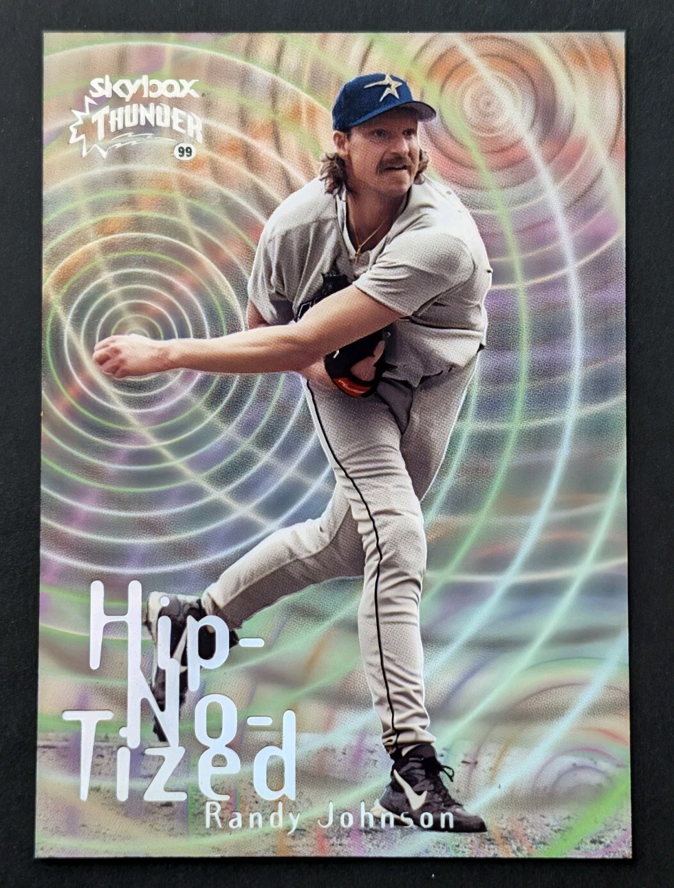 1999 Skybox Thunder - Hip-No-Tized Randy Johnson #6H *HOF*