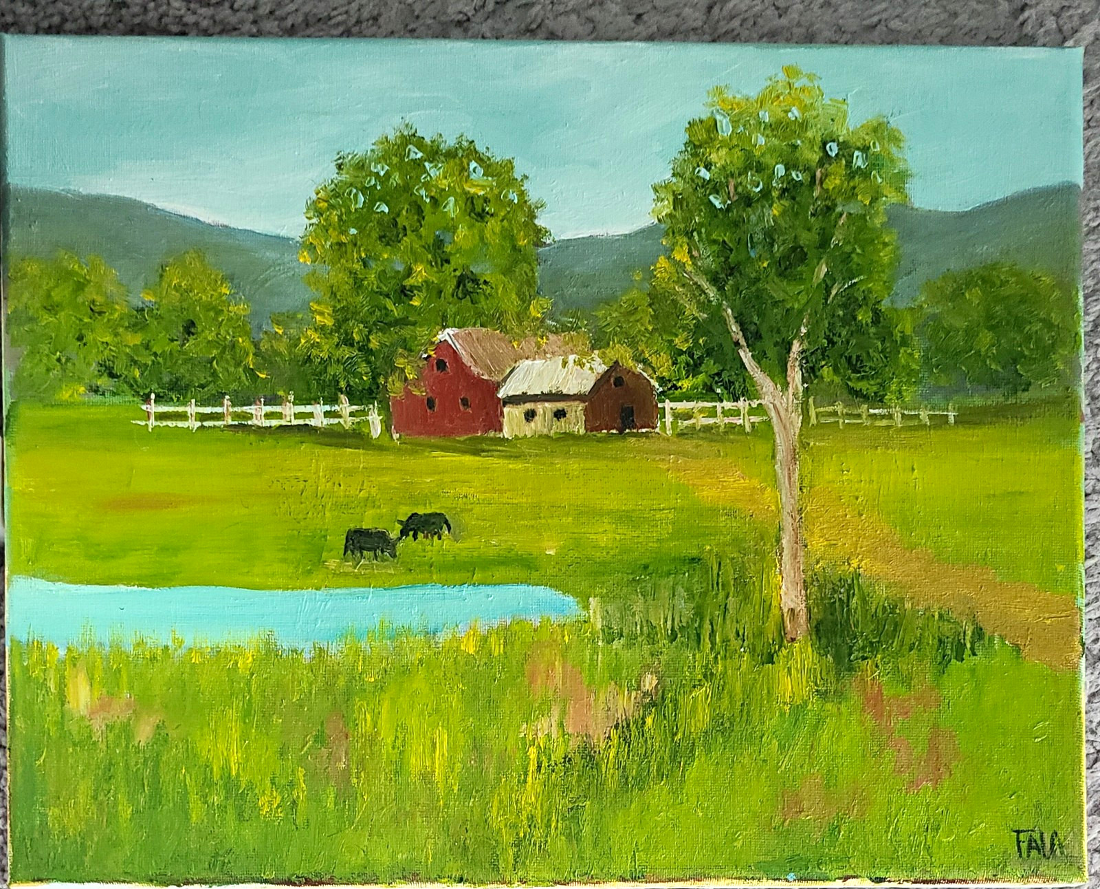 Original oils on canvas.  Painted by me. 11 X 14\