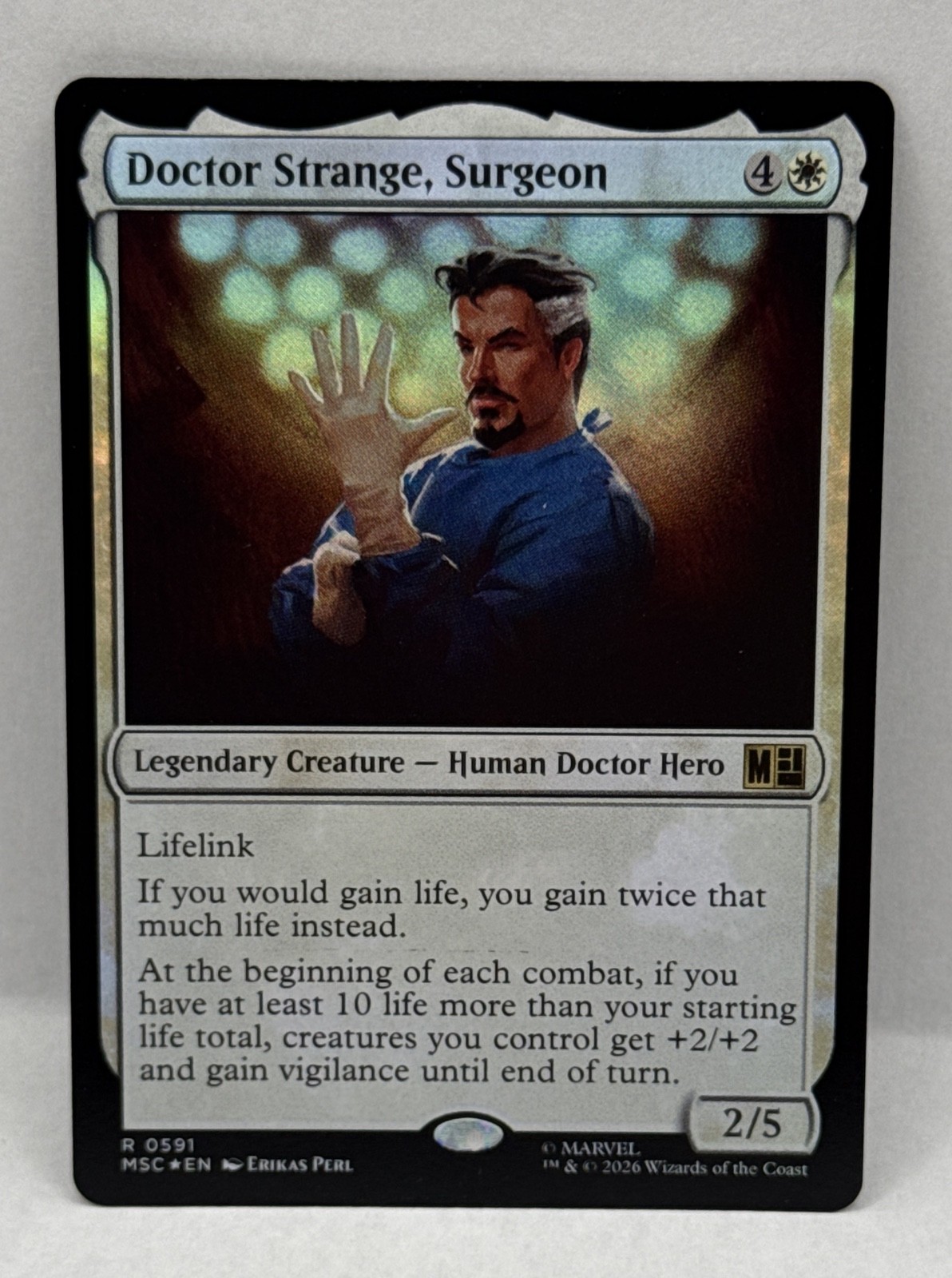 Doctor Strange, Surgeon Commander: Marvel Super Heroes Foil 591 Doctor Strange, Surgeon Commander: Marvel Super Heroes Foil 591