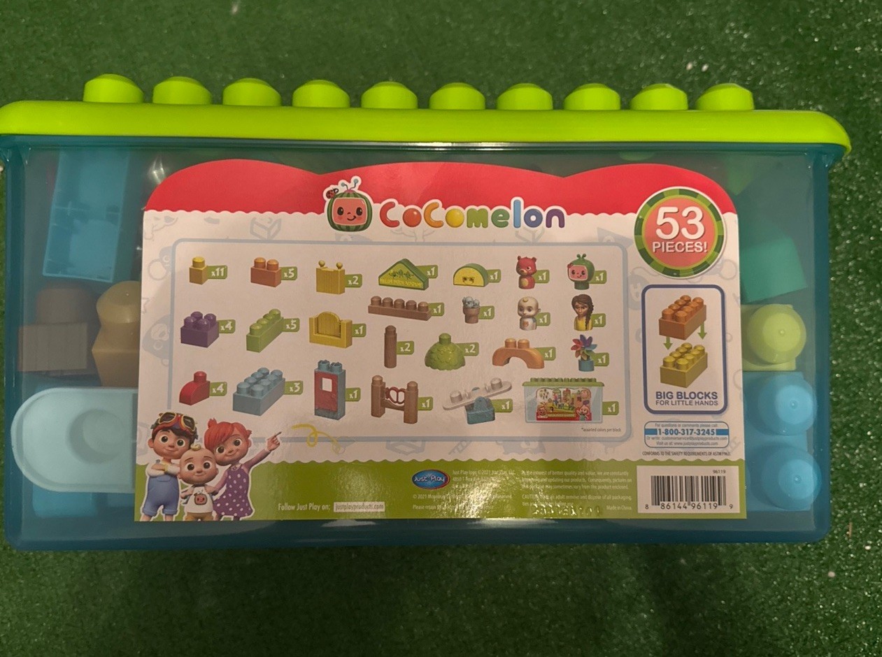 CoComelon Melon Patch Academy 53 Large Building Blocks Set Includes 6 Figures CoComelon Melon Patch Academy 53 Large Building Blocks Set Includes 6 Figures