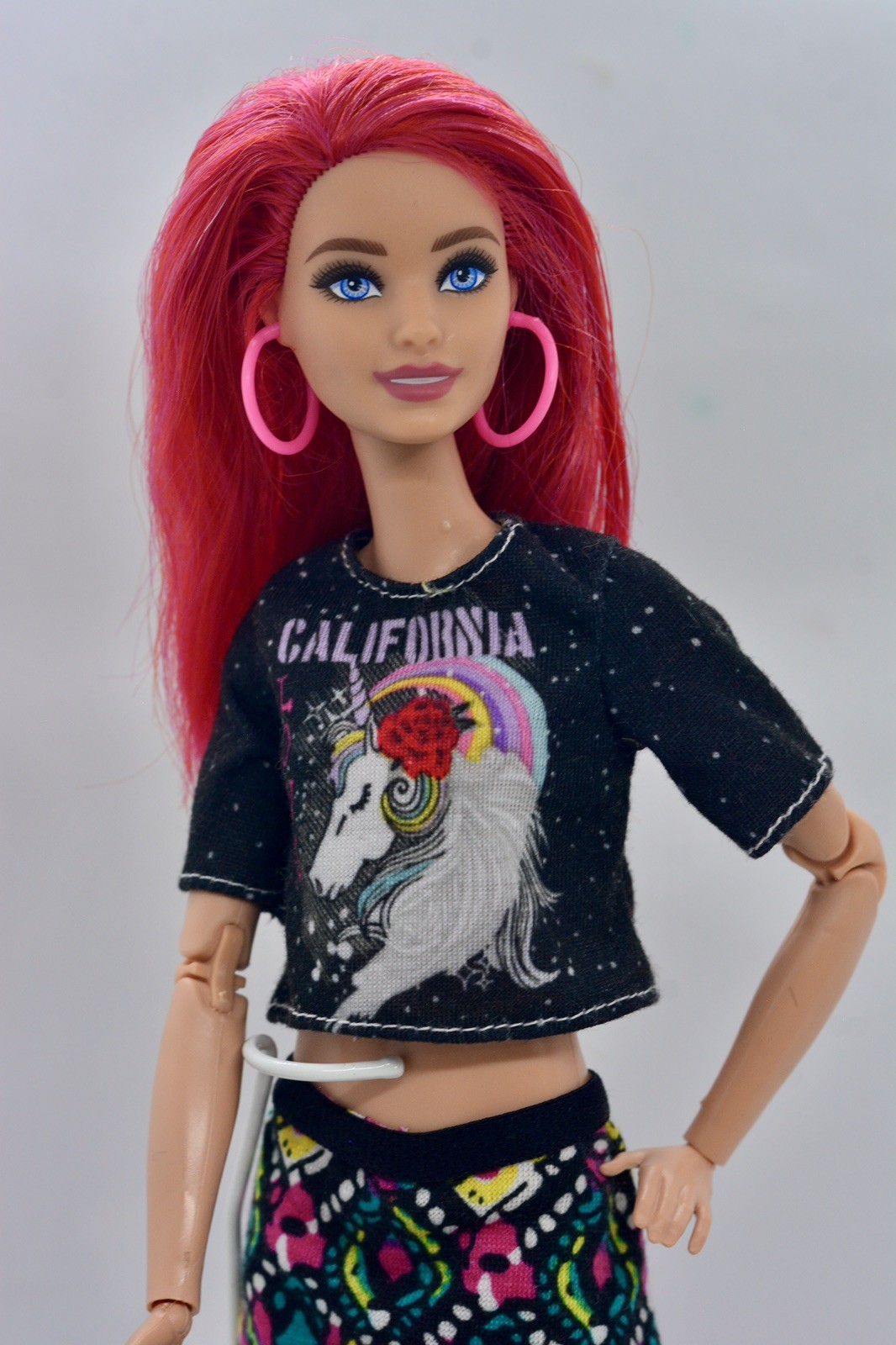 Barbie Fashionistas #168 Made to Move Tall Body Hybrid NUDE Doll Red Hair Neysa