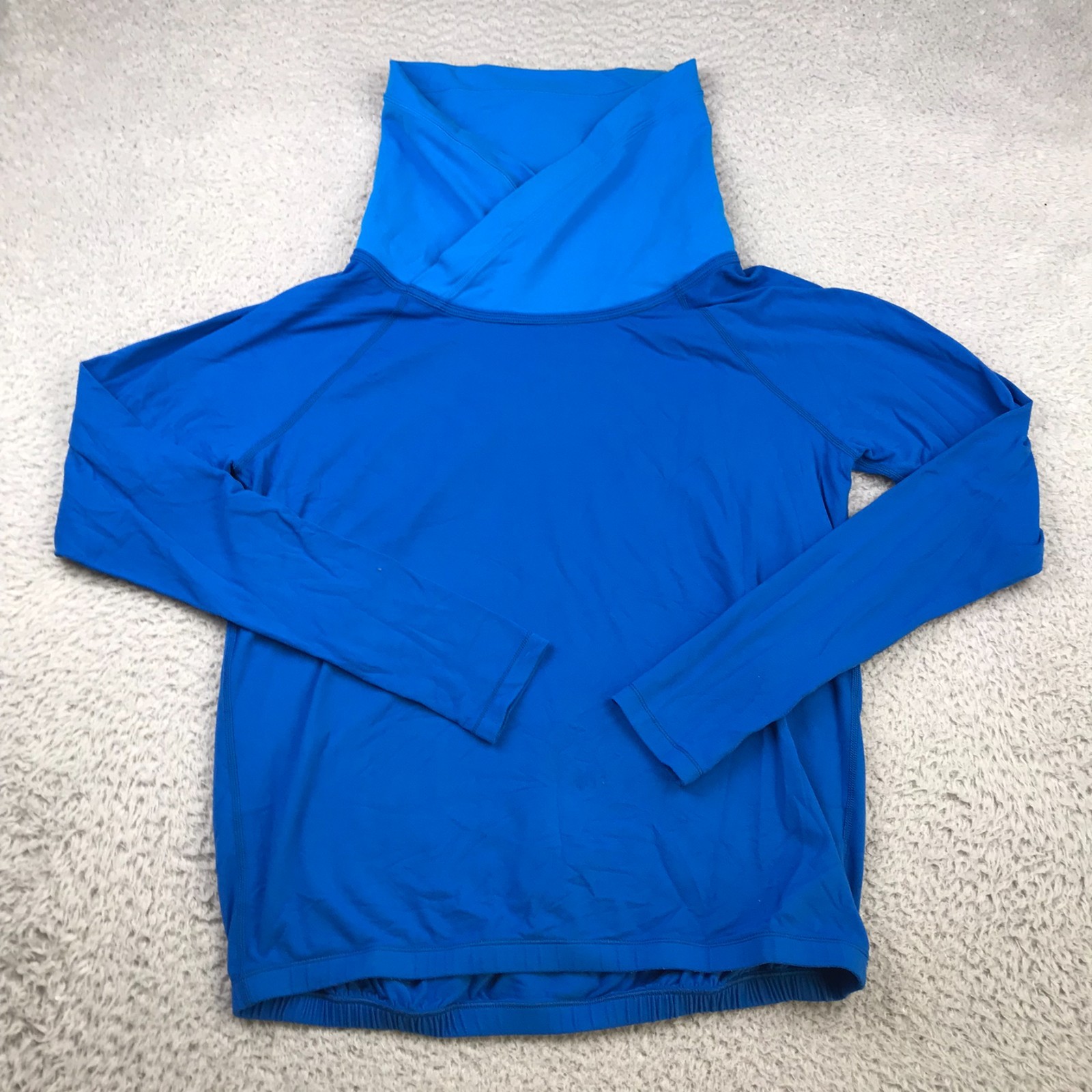 Lululemon Healthy Heart Pullover Womens 8 Barbaque Blue Performance Sweatshirt