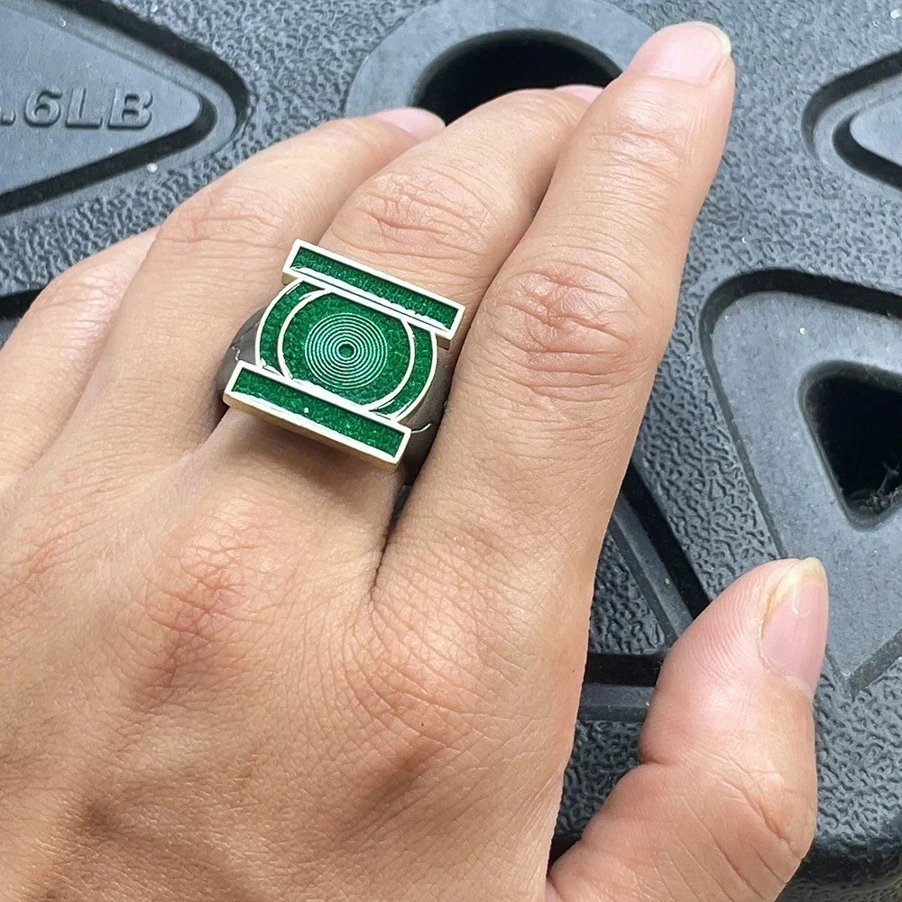 John Stewart Green Lantern Cosplay Ring 2026 Metal Finger Jewelry