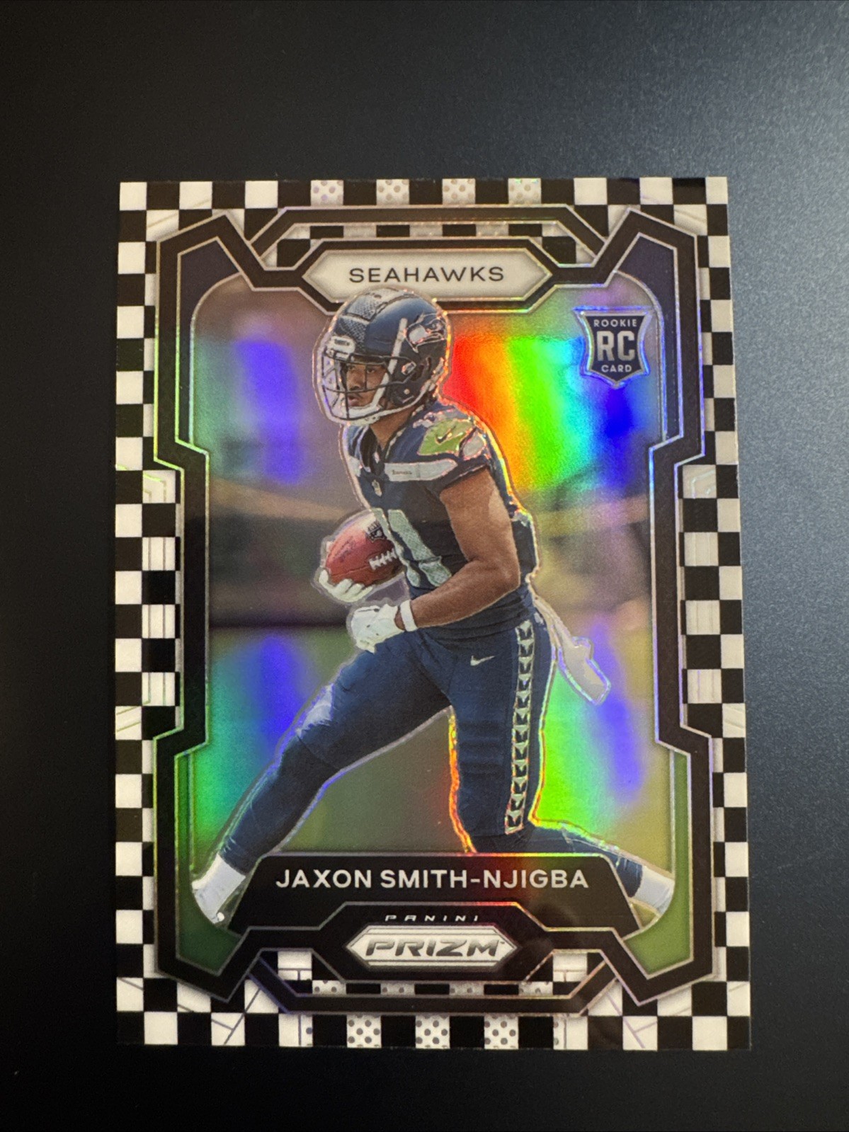 2023 Panini Prizm Football Jaxon Smith-Njigba Checkerboard Case Hit RC 2023 Panini Prizm Football Jaxon Smith-Njigba Checkerboard Case Hit RC