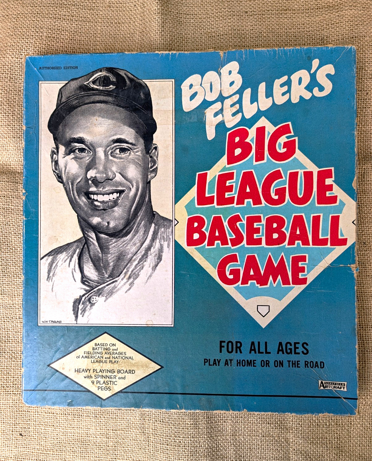 Vintage Artcraft Bob Feller\'s Big League Baseball Game Complete w/ Instructions Vintage Artcraft Bob Feller\'s Big League Baseball Game Complete w/ Instructions