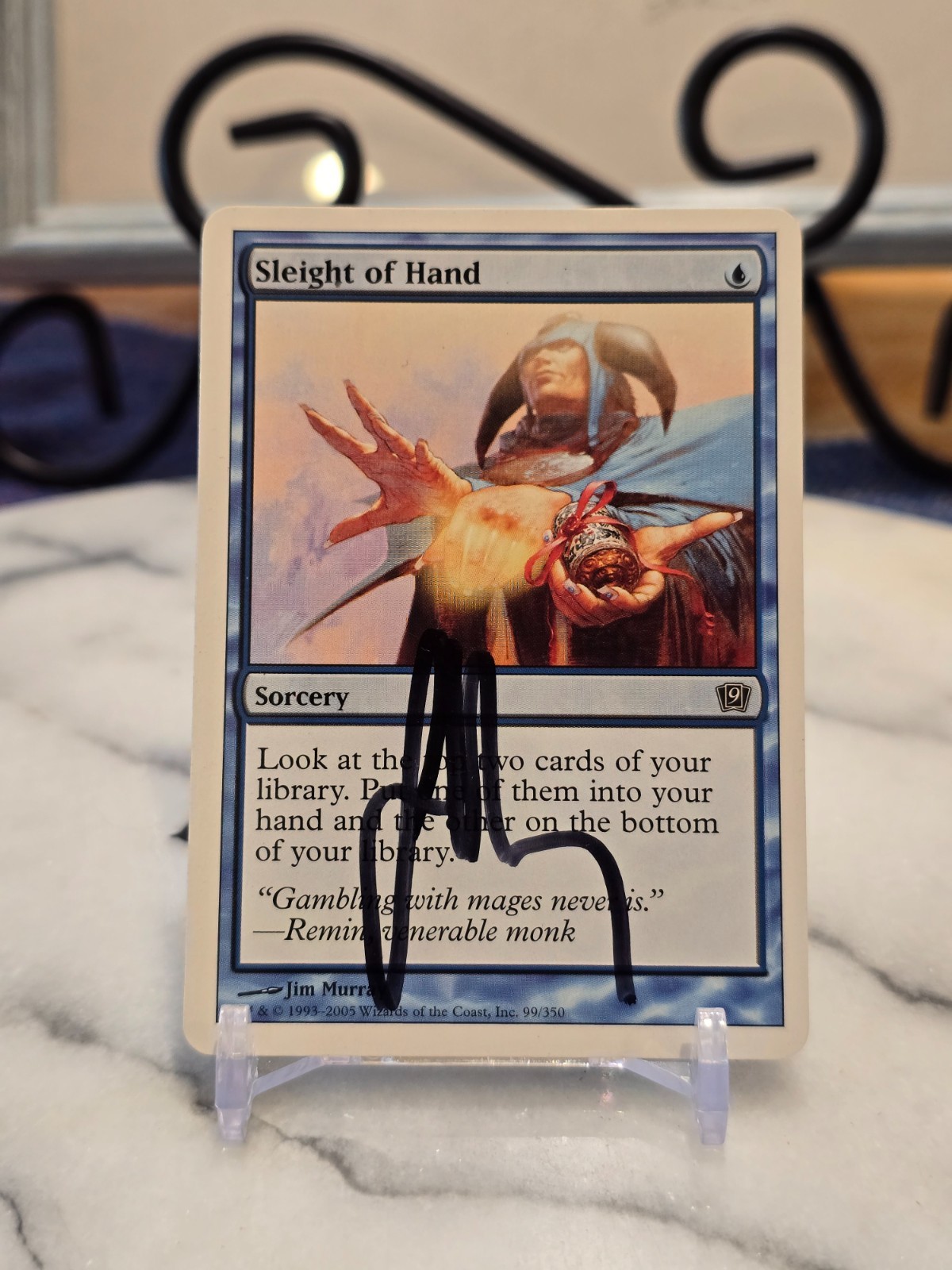 MTG Sleight of Hand 9th Edition Regular (ARTIST SIGNED) (RARE SIG) LP MTG Sleight of Hand 9th Edition Regular (ARTIST SIGNED) (RARE SIG) LP