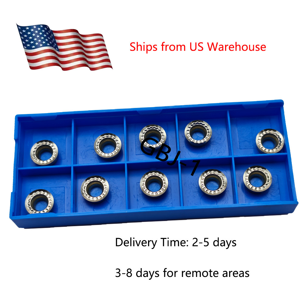10pcs RCGT1204MO-AK N01 CNC Round Inserts 12mm Dia for Aluminum Turning