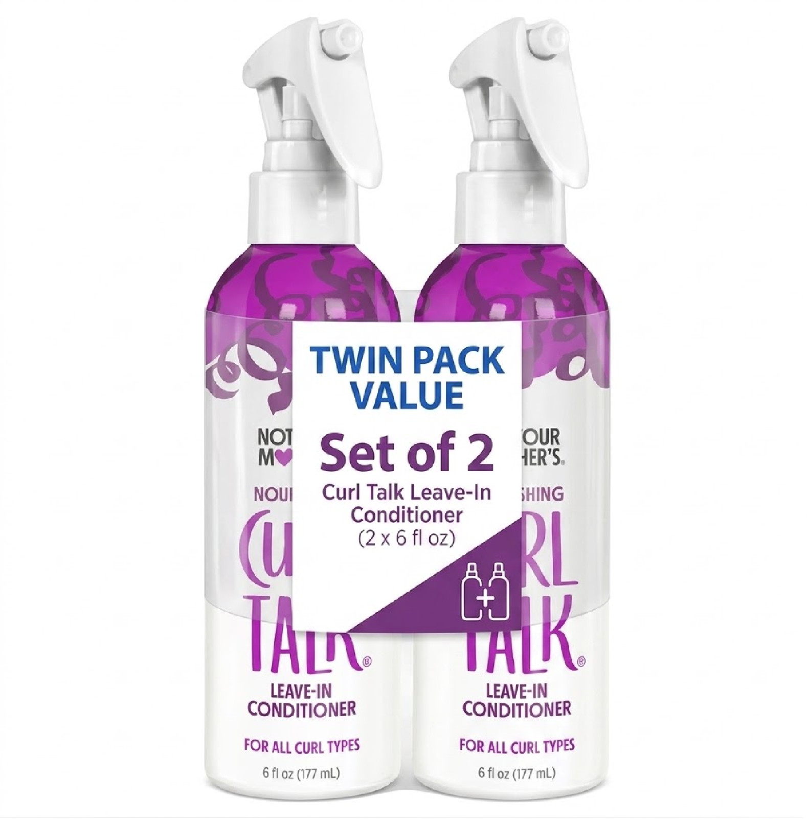 2 PK Not Your Mother's Curl Talk Leave-In Conditioner – 6 fl oz – Anti-Frizz,
