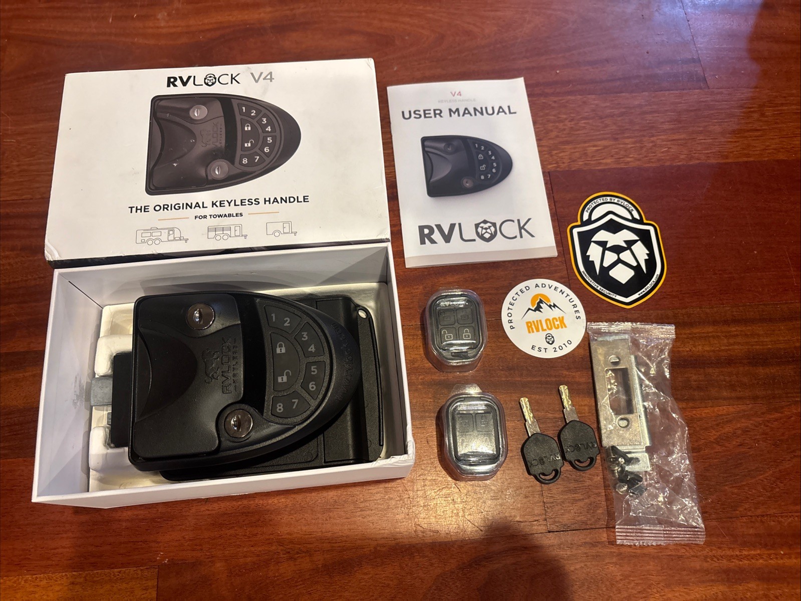 RV Lock V4 Keyless Entry with 2 Key Fobs RV Lock V4 Keyless Entry with 2 Key Fobs
