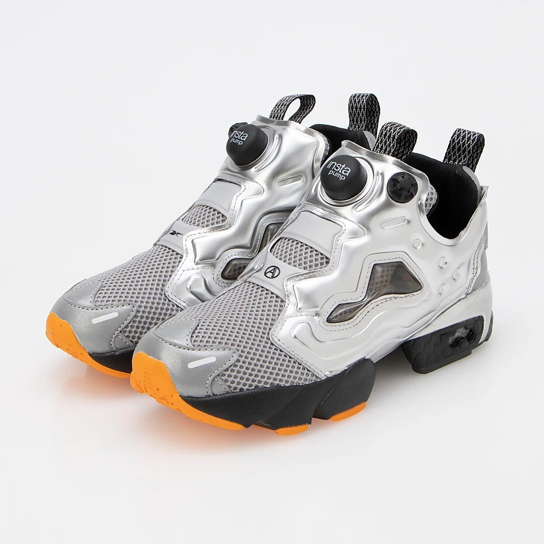 Reebok Men's Aries INSTAPUMP FURY 94 116360 Retro Silver Black Grey Shoe All SZS