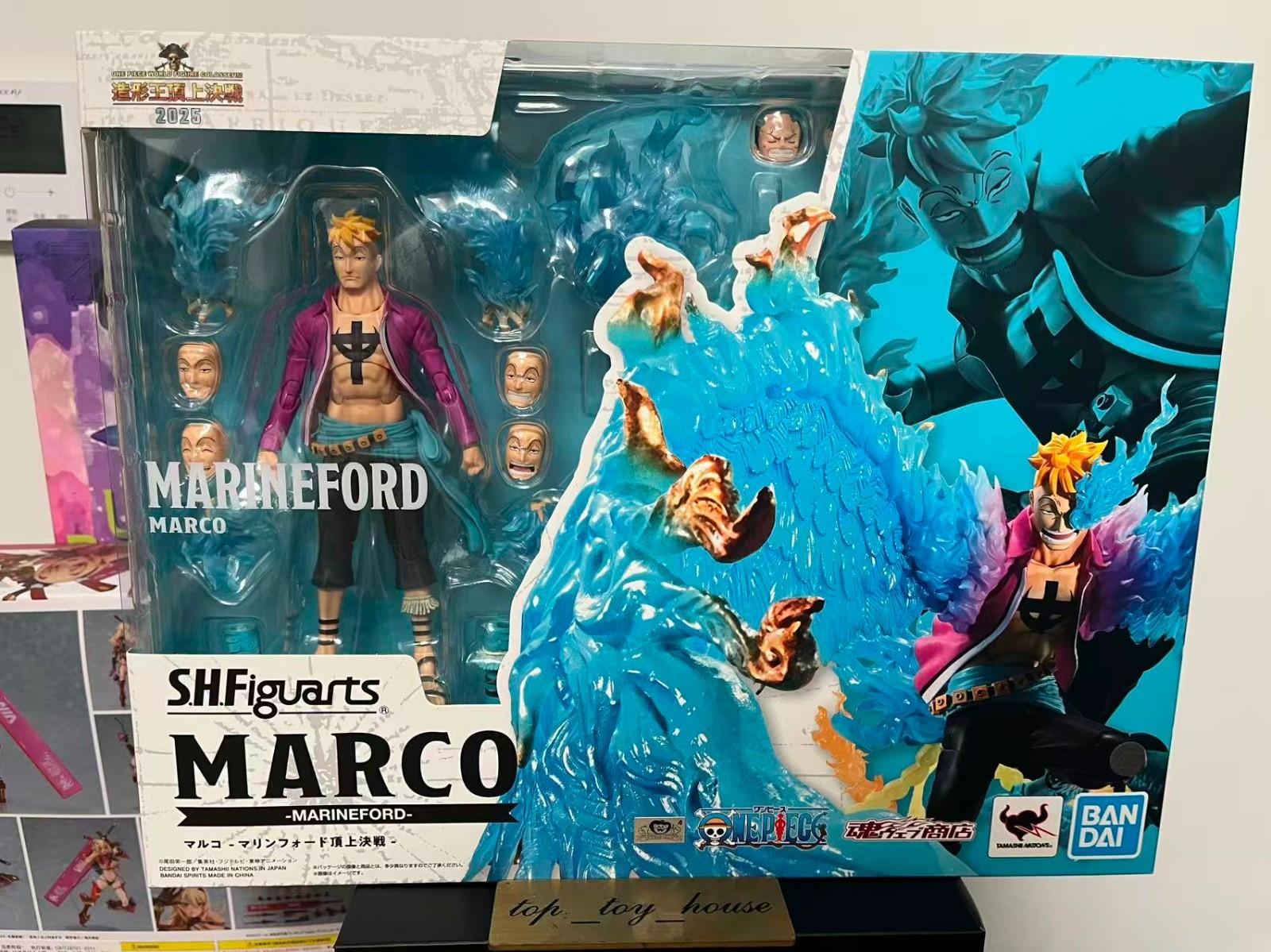 Bandai S.H.Figuarts One Piece Marco Battle of Marineford Action Figure In Stock~