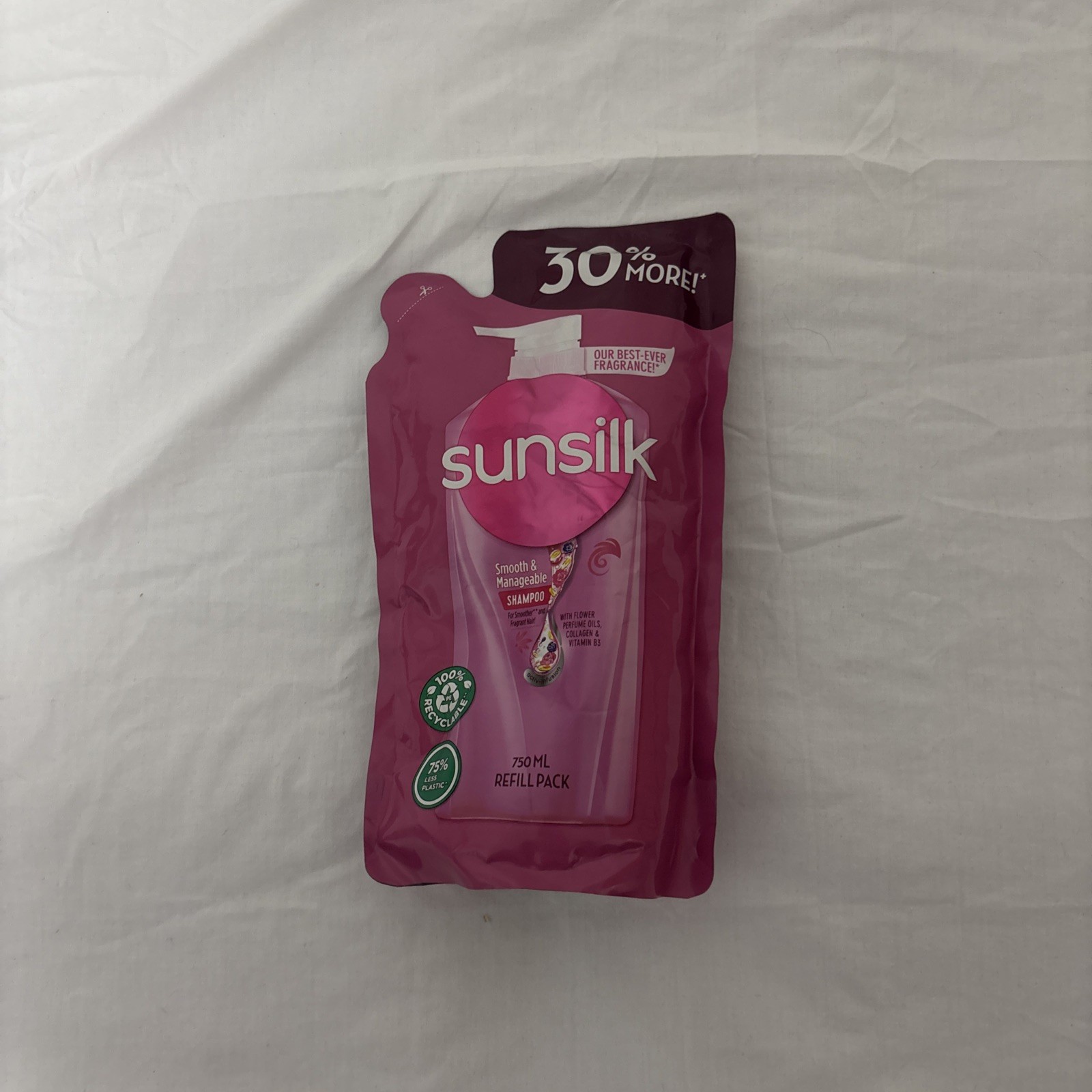 Sunsilk Smooth and Manageable Shampoo Soft Bag Container 750 Ml refill pack