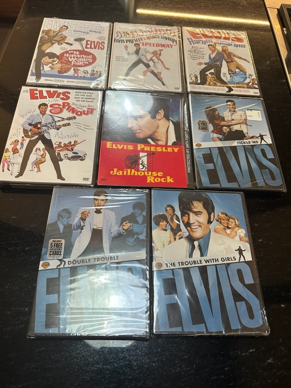 Eight NOS vintage DVD Elvis Presley Movies Sealed New Lot Music