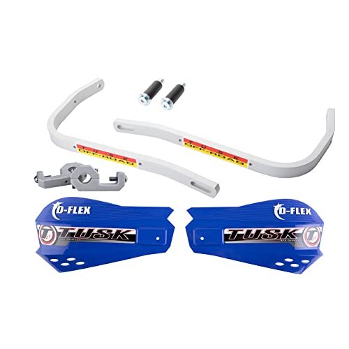 Tusk D-Flex Handguards with MX Shields Blue 7/8 Tusk D-Flex Handguards with MX Shields Blue 7/8