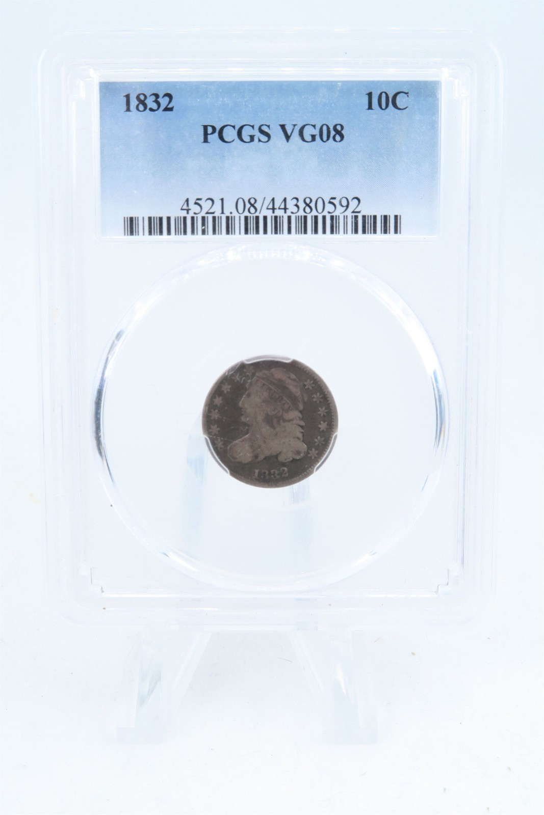 1832-P PCGS VG08 Capped Bust Dime Business Strike 10C 1832-P PCGS VG08 Capped Bust Dime Business Strike 10C