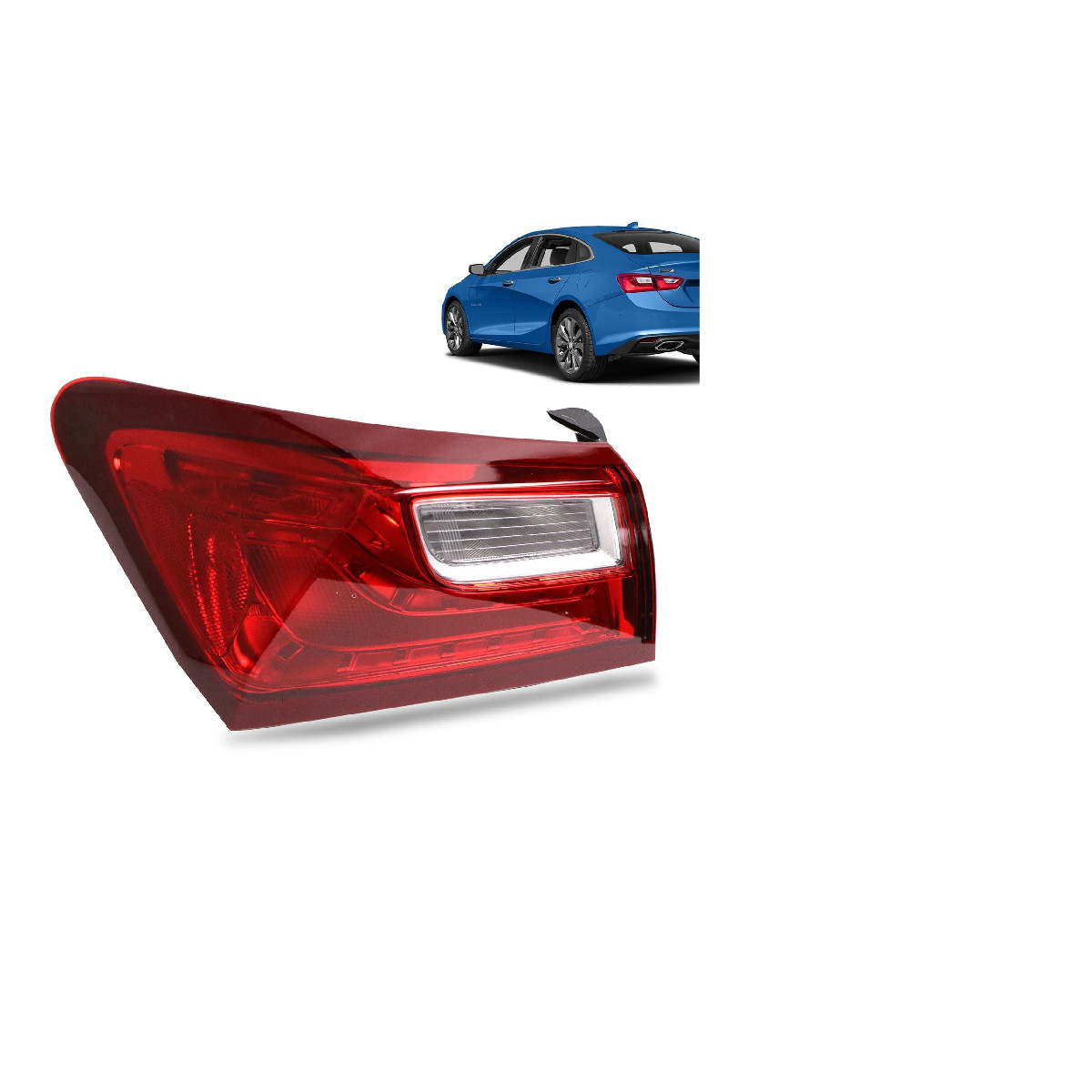 Lathsy Halogen Tail Lights Compatible 2016-2018 Chevy Malibu Rear Light Outer Lathsy Halogen Tail Lights Compatible 2016-2018 Chevy Malibu Rear Light Outer