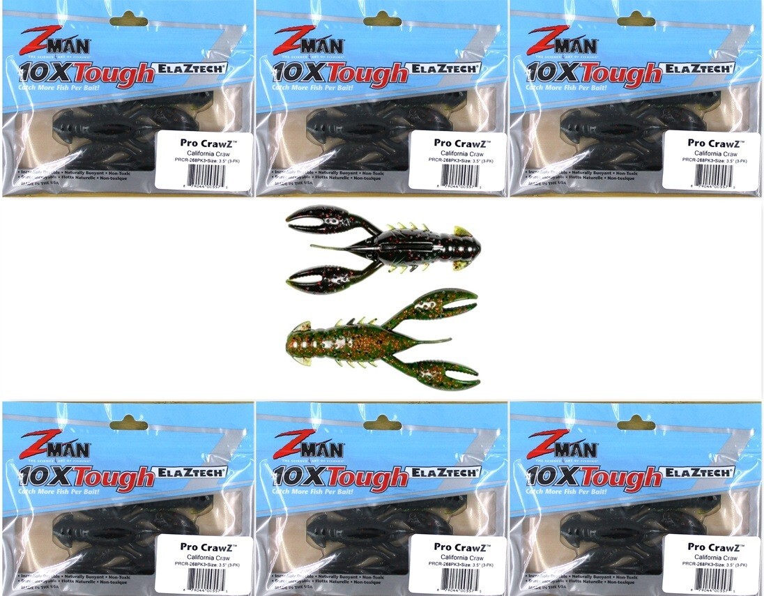 (6) Unopened Packs Bags Z-Man 3.5\
