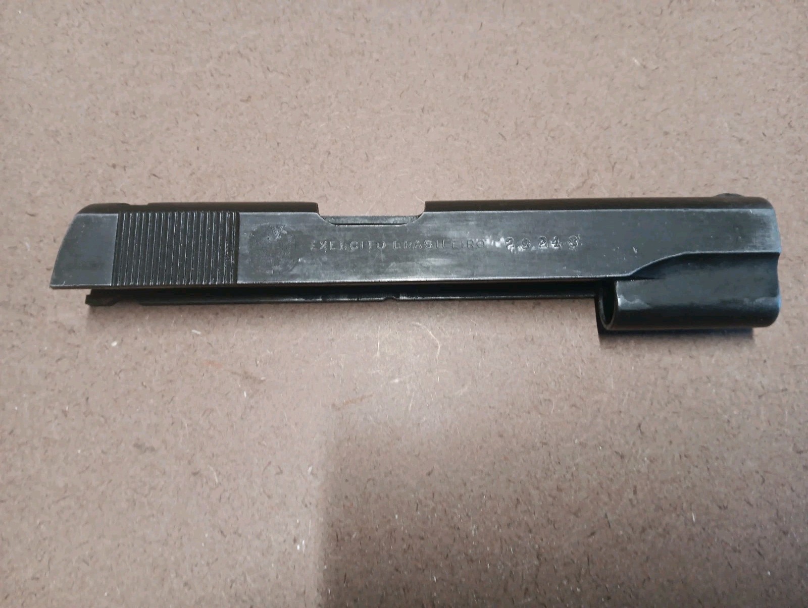 Original IMBEL 1911 Fabrica De Itajuba Brazilian Pistol Slide Nice Condition 