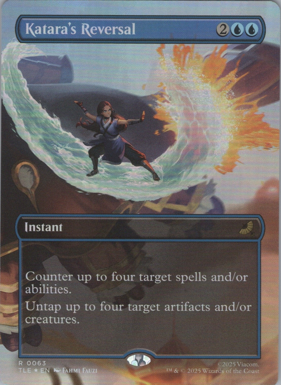 MTG (FOIL) Katara\'s Reversal (Borderless) R Avatar: The Last Airbender: Eternal-