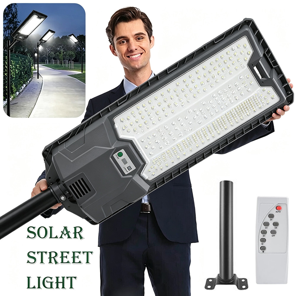 30000000LM Commercial LED Solar Street Light Outdoor Dusk to Dawn Road Area Lamp 30000000LM Commercial LED Solar Street Light Outdoor Dusk to Dawn Road Area Lamp