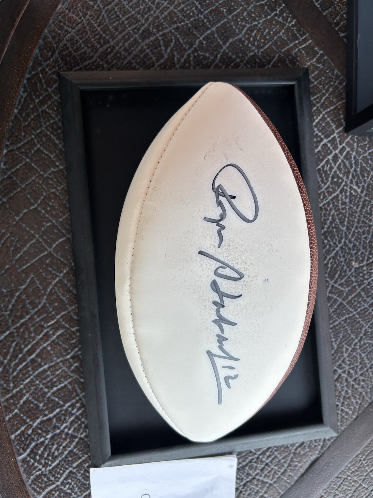 Roger Staubach Dallas Cowboys Signed Football Ball - with COA and Case Roger Staubach Dallas Cowboys Signed Football Ball - with COA and Case