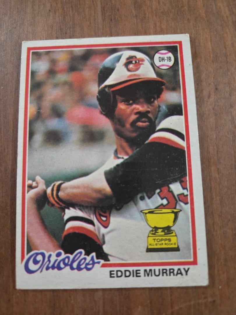 Eddie Murray lot of 7 cards including rookie