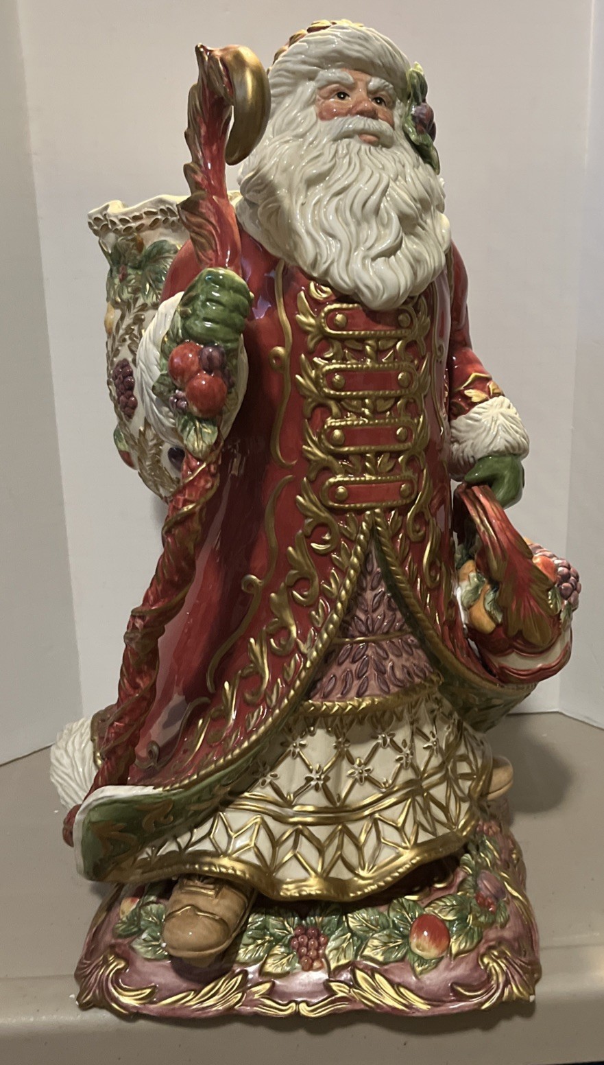 fitz and floyd 18” Renaissance Santa 19/1860 fitz and floyd 18” Renaissance Santa 19/1860