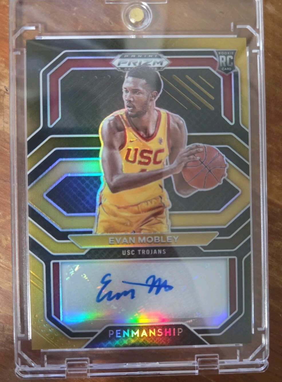 Panini Prizm Draft Picks CP-EMO  Evan Mobley Black Gold  Auto (RC) /5 Jrsy Match
