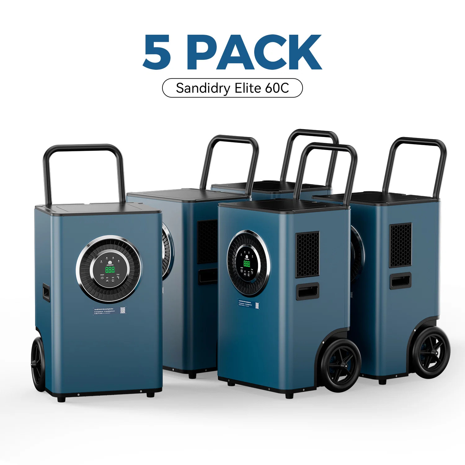 Argendon Wholesale Pack 145-Pint SLGR Commercial Dehumidifier with Pump