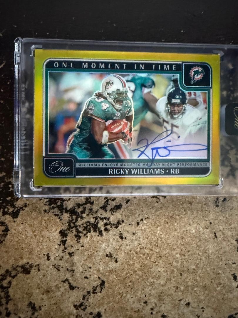 ricky wiliams auto one moment in time /10 ricky wiliams auto one moment in time /10