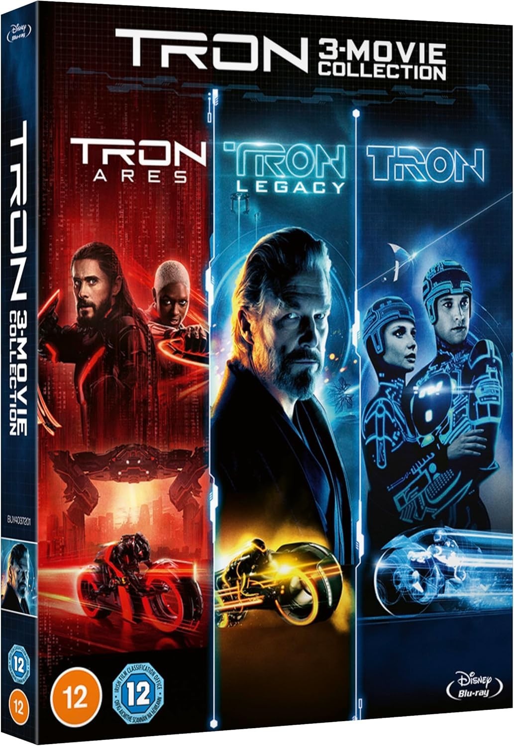 Tron / Tron Legacy / Tron: Ares 3 Movie Collection Blu-Ray NEW (USA Compatible)