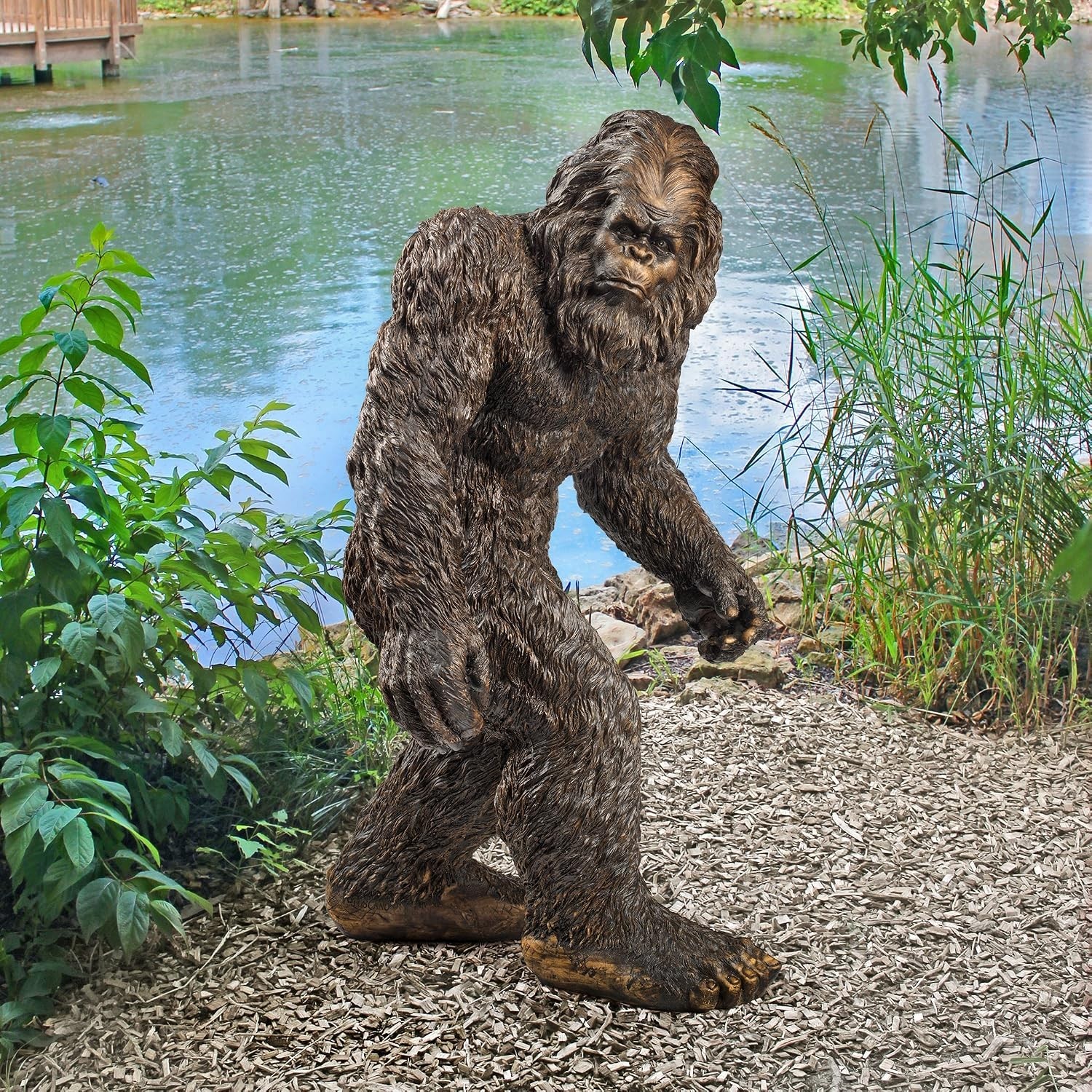 Bigfoot Yeti Garden Statue for Outdoor or Indoor Use Resin Lawn Decor 21 Inch Bigfoot Yeti Garden Statue for Outdoor or Indoor Use Resin Lawn Decor 21 Inch