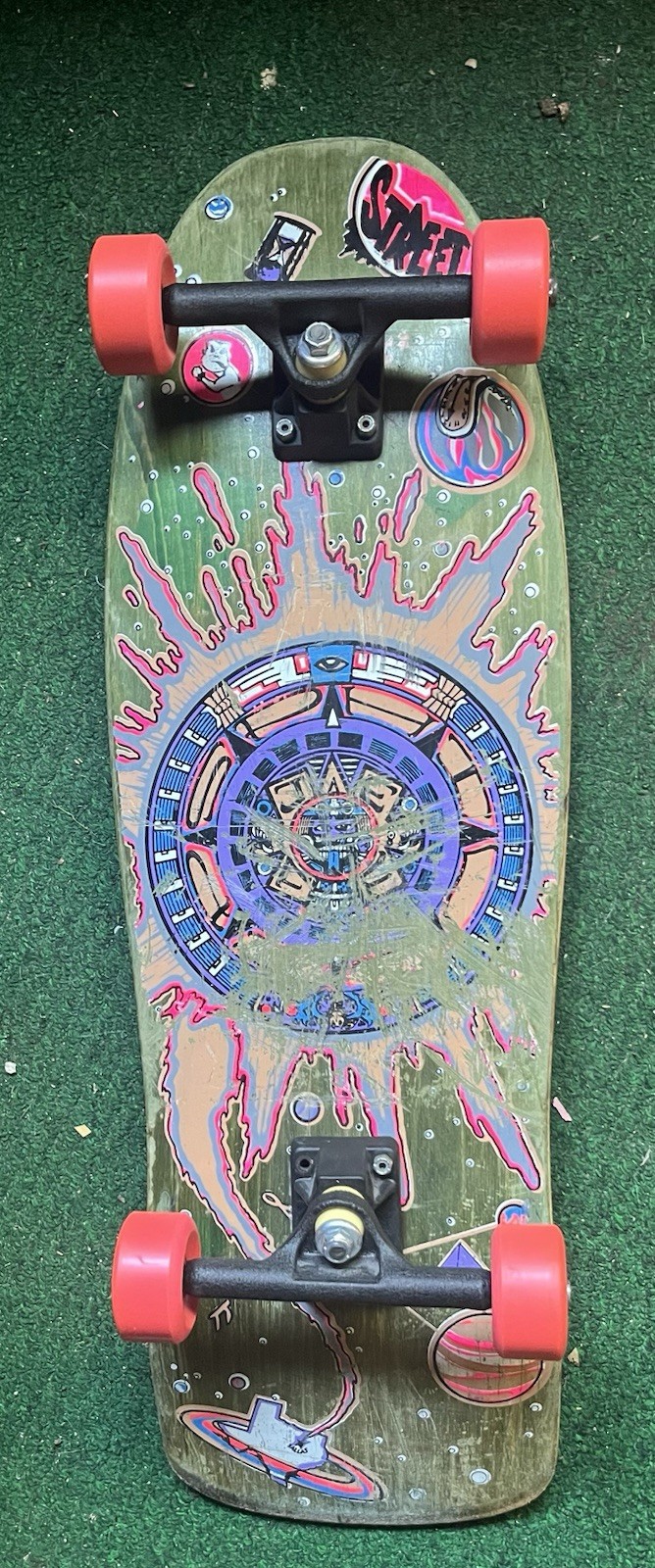Vintage Jeff Phillips BBC Skateboard NOS Vision Wheels Gullwings Trucks