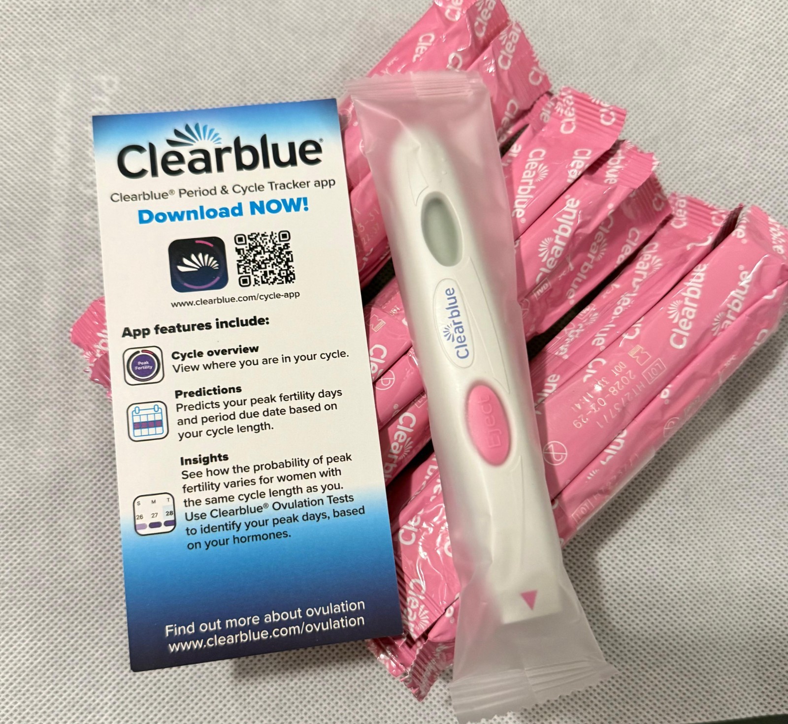 Clearblue Digital Ovulation Test, 30 Count (exp 27/09+ ) no box, Clearblue Digital Ovulation Test, 30 Count (exp 27/09+ ) no box,