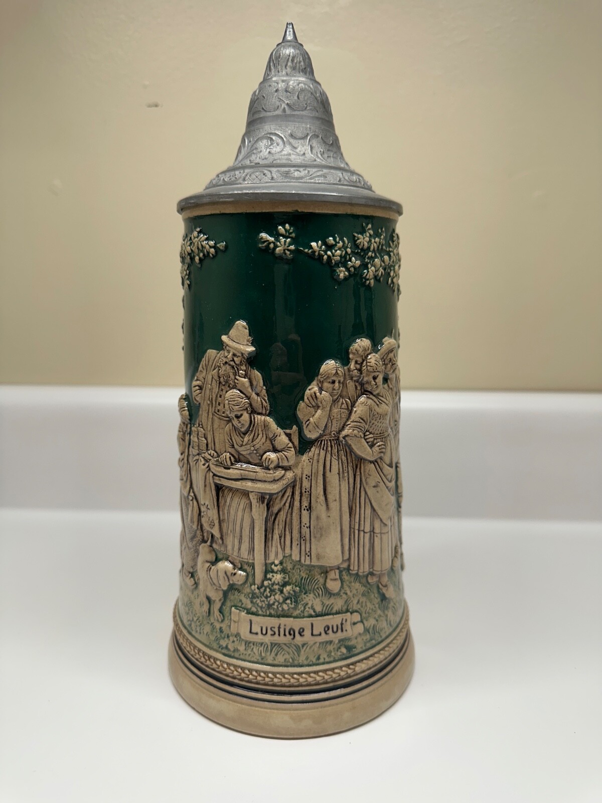 Vintage Germany Beer Stein with the inscription \
