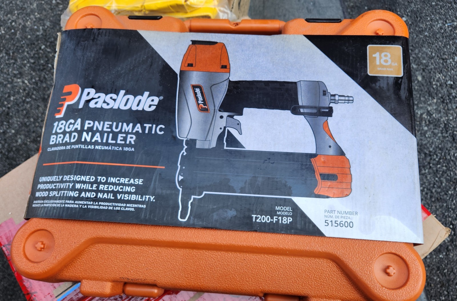 NEW Paslode 18g Pneumatic Brad Nailer T200-F18P 515600 